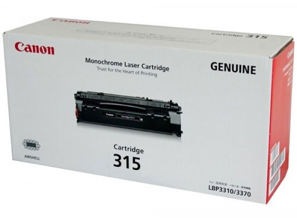 Canon 315 Black Toner Cartridge