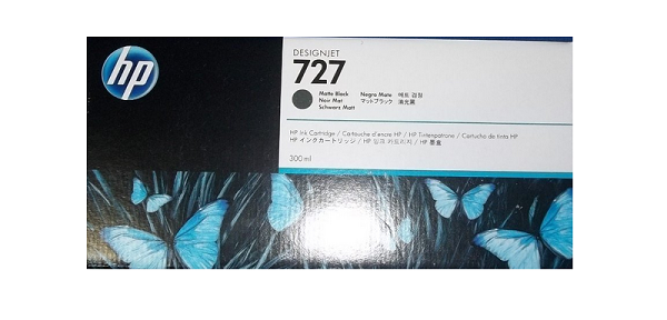 Mực in HP 727, 300-ml Matte Black Designjet Ink Cartridge (C1Q12A)