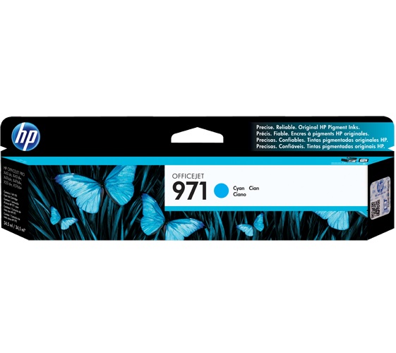 HP 971 Cyan Ink Cartridge (CN622AE)