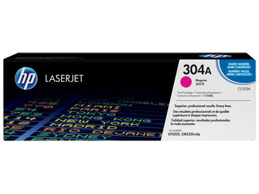 Mực in laser màu HP 304A Magenta LaserJet Toner Cartridge (CC533A)